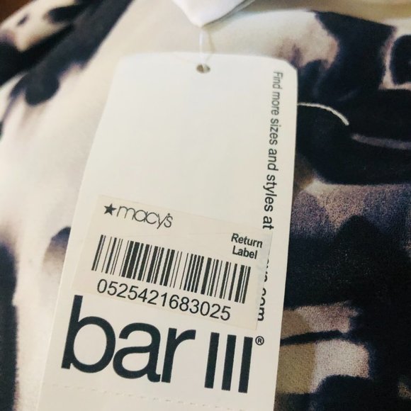 NEW WITH TAGS!!  GORGEOUS BAR 111 WRAP TOP IN WHITE, PURPLE AND LAVENDER… - Picture 3 of 11